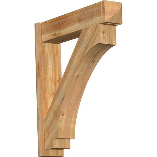 Ekena Millwork Imperial Arts & Crafts Rough Sawn Outlooker, Western Red Cedar, 8"W x 36"D x 40"H OUT08X36X40IMP03RWR - main